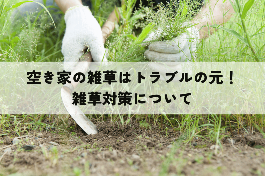 空き家の雑草はトラブルの元！雑草対策を知っておきましょう！