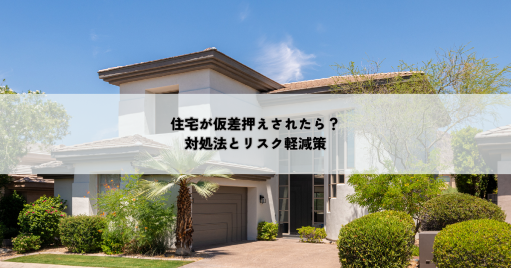 住宅が仮差押えされたら？対処法とリスク軽減策