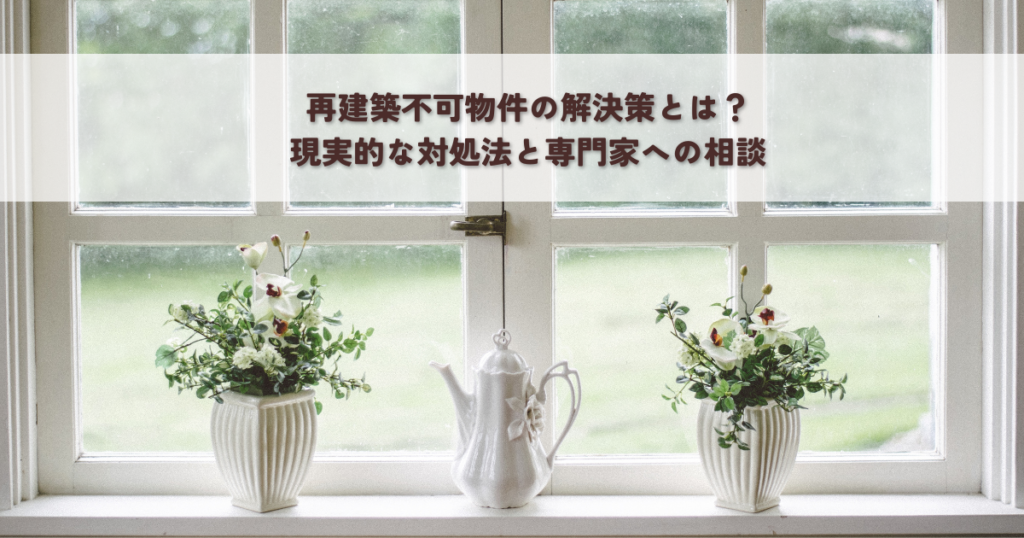 再建築不可物件の解決策とは？現実的な対処法と専門家への相談