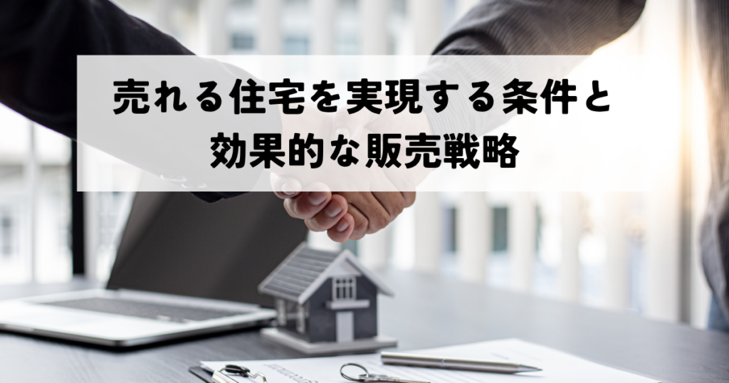 売れる住宅を実現する条件と効果的な販売戦略
