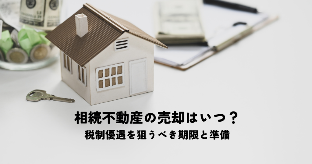 相続不動産の売却はいつがベスト？税制優遇を狙うべき期限と準備を解説
